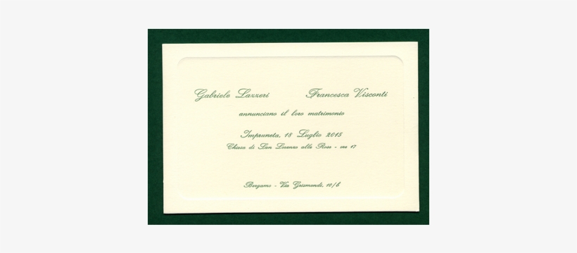Wedding-cards With An Embossed Border - Diploma, transparent png download