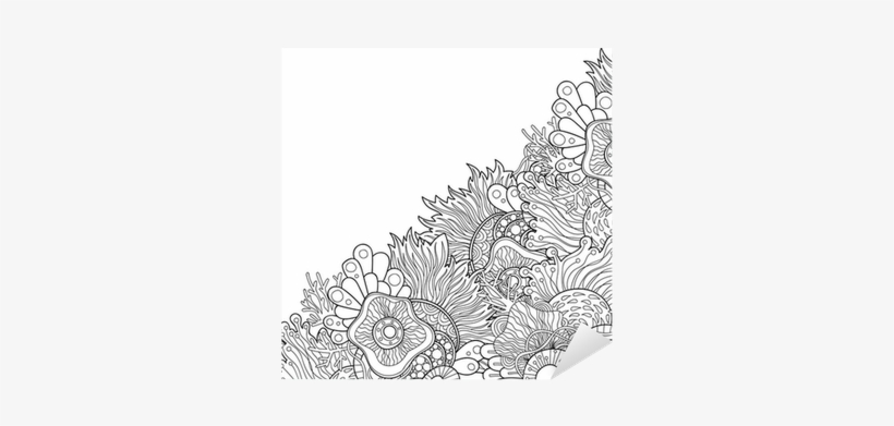 Zentangle Style Invitation Card - Doodle, transparent png download