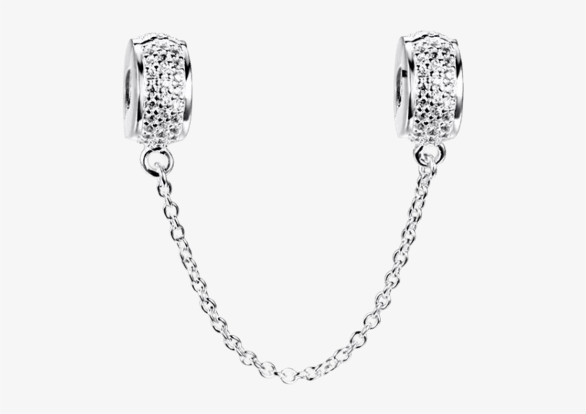 Safety Chain Charms Clasp For Bracelet White April, transparent png download