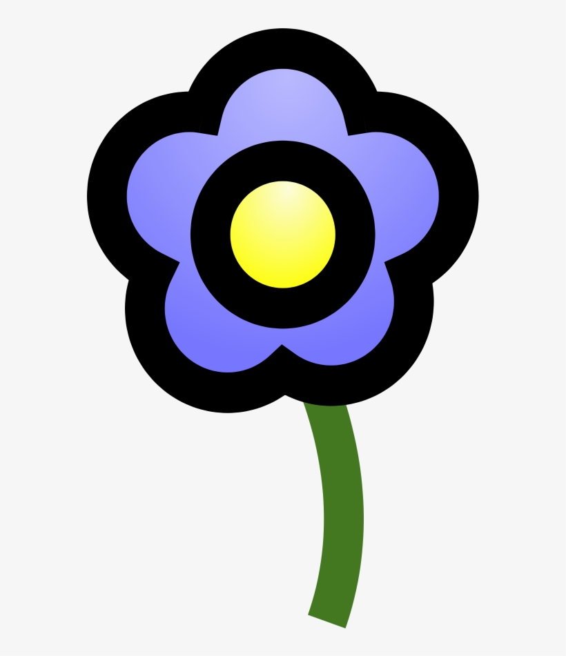 Blue Flower Png Clip Arts, transparent png download