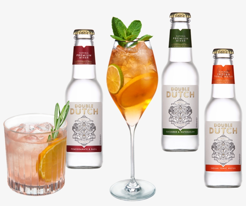 Double Dutch Bottles And Cocktails - Double Dutch Cranberry Tonic (24 X 200ml) Mixers, transparent png download