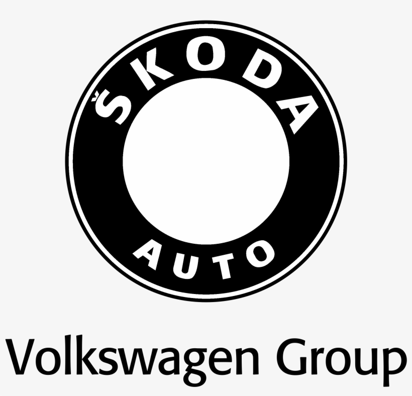 Skoda Auro Logo Black And White - Logo Skoda, transparent png download