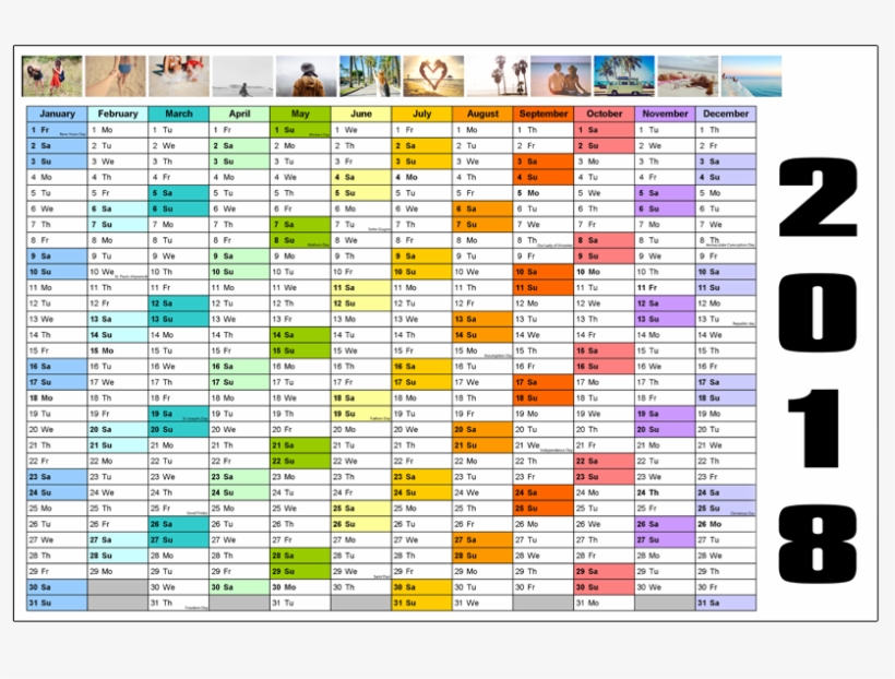 Matariki 2018 Calendar - Calendar 2016 Year Art 32x24 Poster Decor, transparent png download