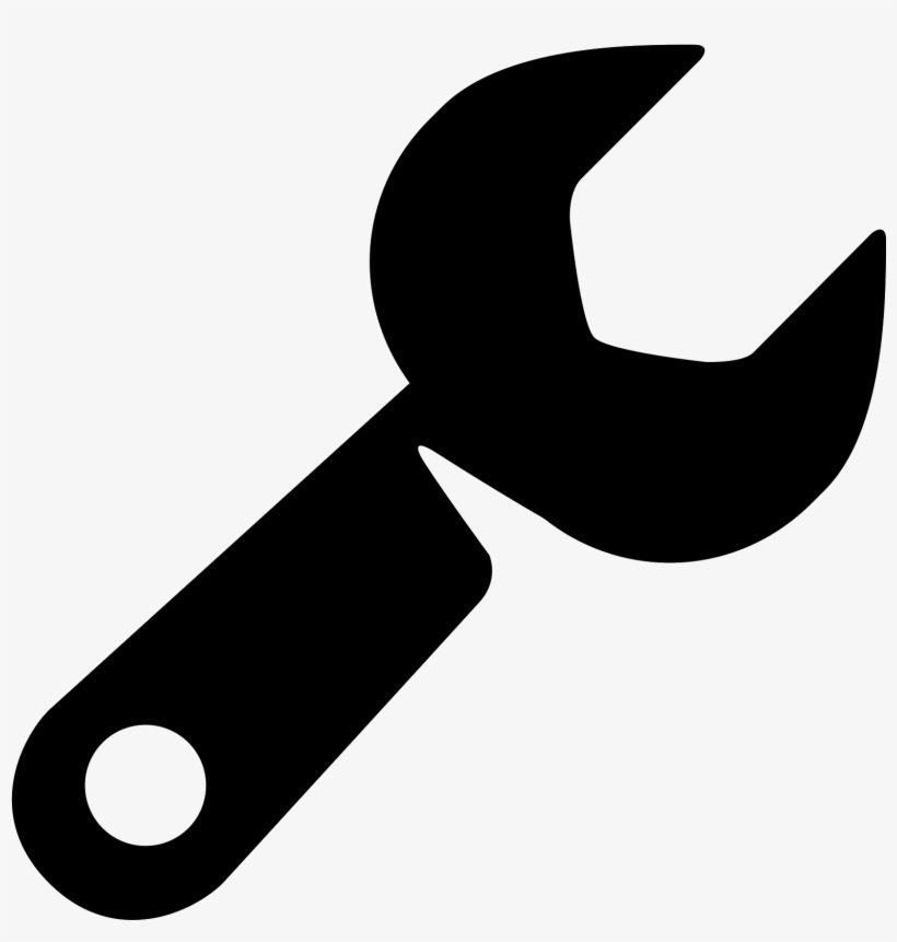 Png Black And White Download Support Icon Free Download - Icone Clé À Molette, transparent png download