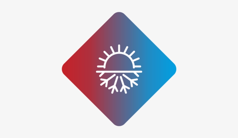 Heating And Cooling Icon - Unix, transparent png download