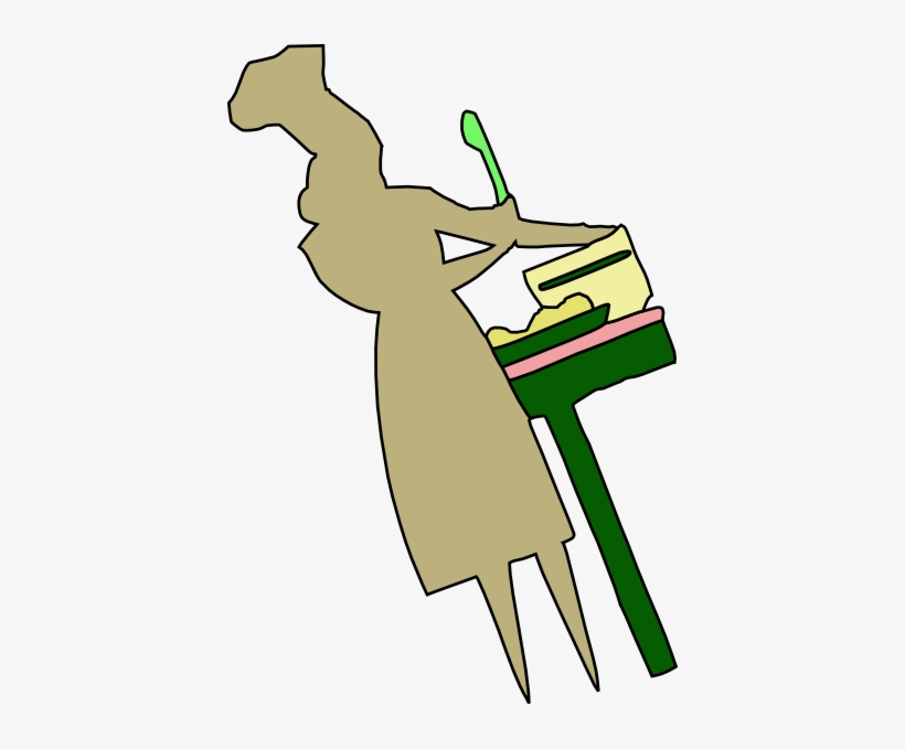 How To Set Use Lady Cooking Food Clipart, transparent png download