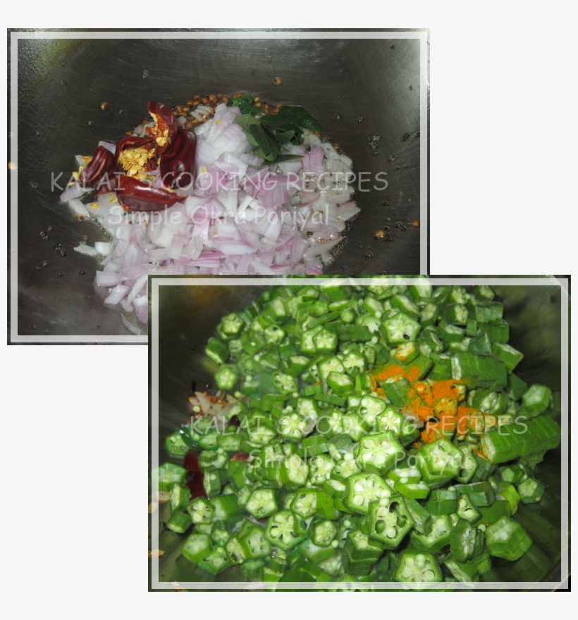 Simple Okra / Bhindi / Lady's Finger Poriyal - Brussels Sprout, transparent png download
