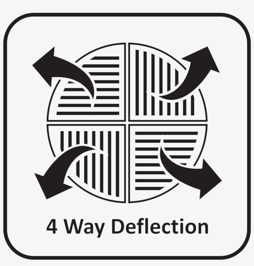 Four Directional Air Flow Icon - Cross, transparent png download