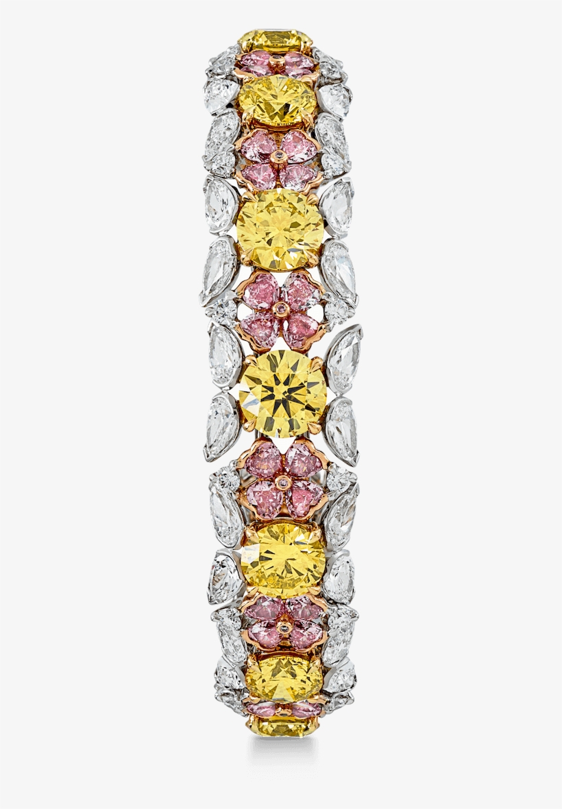 Yellow Diamond Bracelet 08 21 491 Copy - Pink Diamond, transparent png download