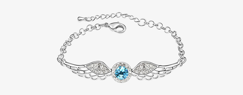 Bracelets & Bangles - Coppoo Fashion Charm Jewelry Wing Of Angel Bracelet, transparent png download