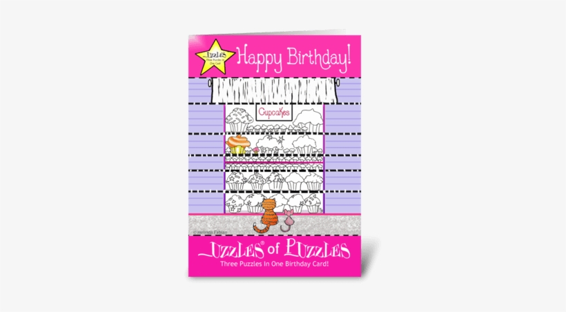 Cupcake Birthday Greeting Card - Greeting Card, transparent png download
