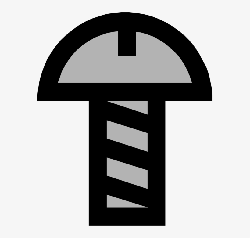 Vector Illustration Of Screw Threaded Fastener Used - Parafuso Vetor Png, transparent png download