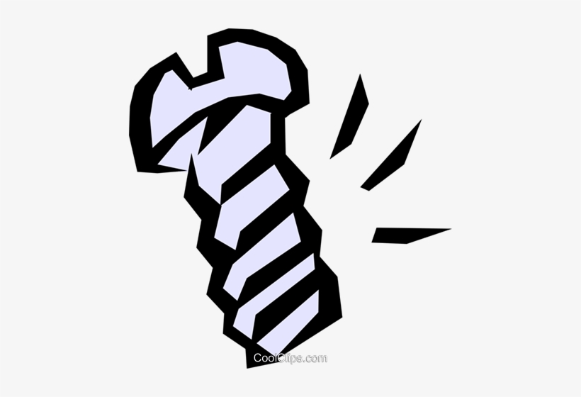 Screw Royalty Free Vector Clip Art Illustration - Objects That Attract To A Magnet, transparent png download