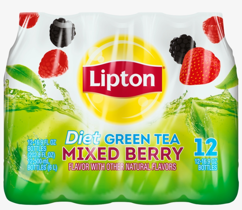 Lipton Diet Wild Berry Green Tea, transparent png download