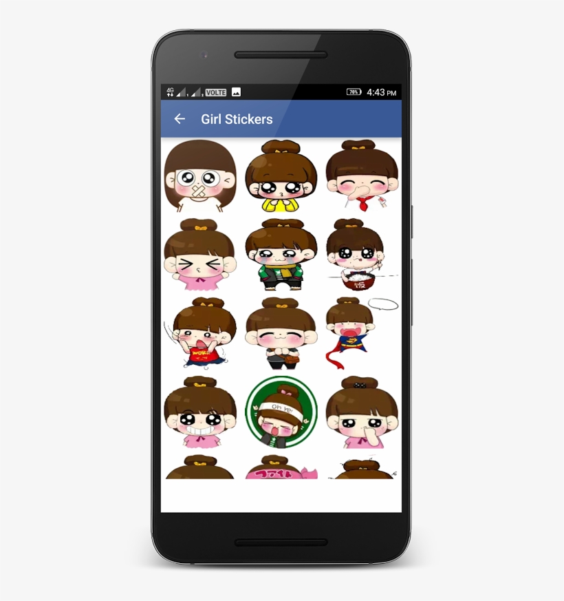 Stickers For Facebook Messenger For Android - Cartoon, transparent png download