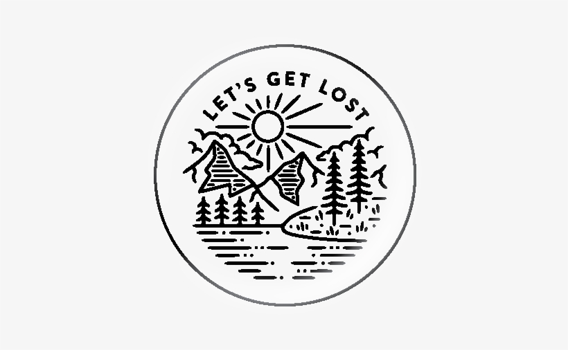 Lets Get Lost Button - Rei Sticker, transparent png download