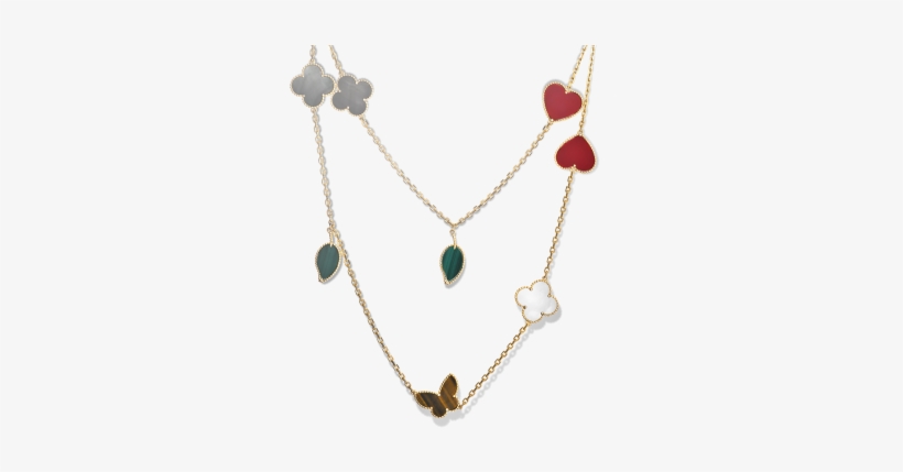 Vintage - Alhambra Necklace Arpels Van Cleef Necklace, transparent png download