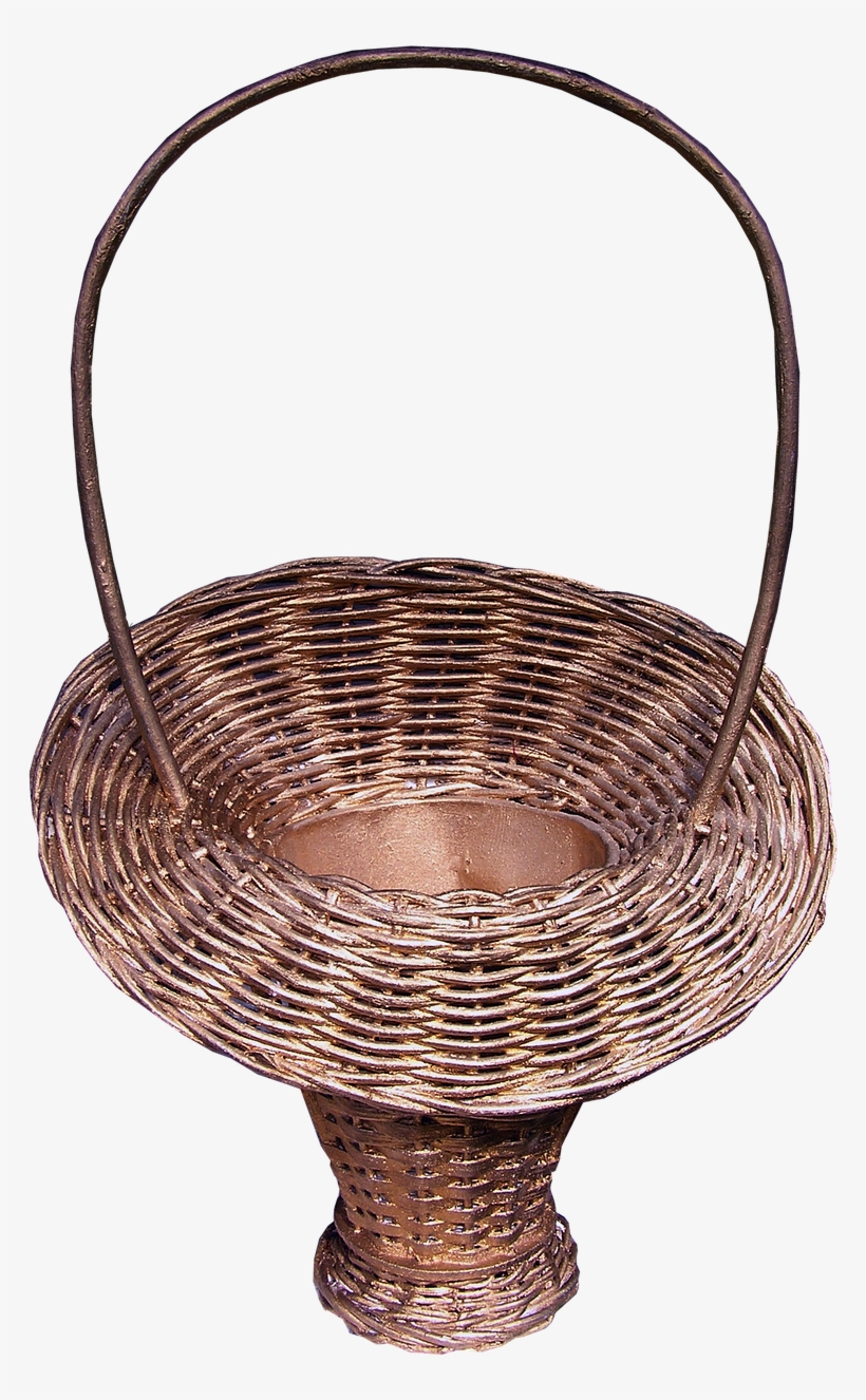 Flower Basket Cane Handicraft, transparent png download