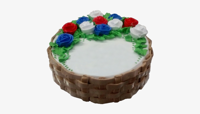 Flower Basket - Birthday Cake, transparent png download