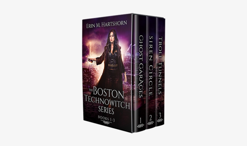 Erin M Hartshorn, The Boston Technowitch, Box Set Design, - Book Cover, transparent png download