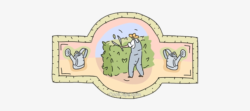 Gardening, Pruning Bushes Royalty Free Vector Clip - Cartoon, transparent png download