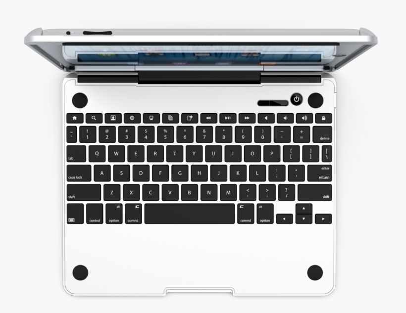 Top View Png - Brydge 9.7 Aluminium Bluetooth Keyboard For Ipad Air, transparent png download