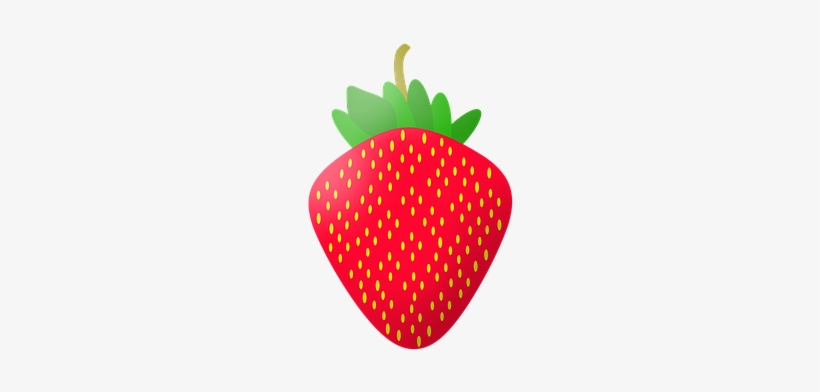 Strawberry Fruit Vector Fruits Red Strawbe - Клубника Вектор Png, transparent png download
