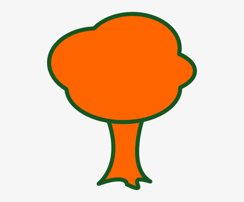 Orange Tree Clip Art - Clip Art, transparent png download