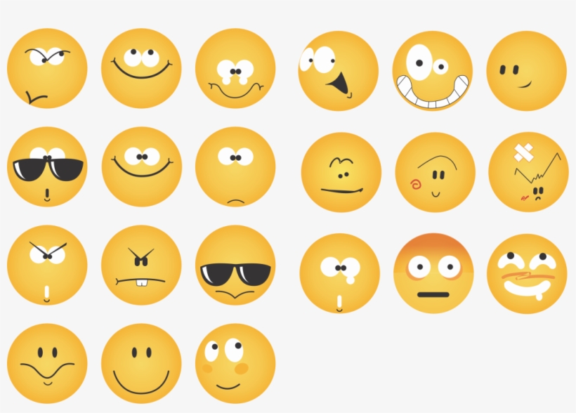 Smileys Vectors Free Downloadsmileys Vectors Free Download - Smiley Collection Png, transparent png download