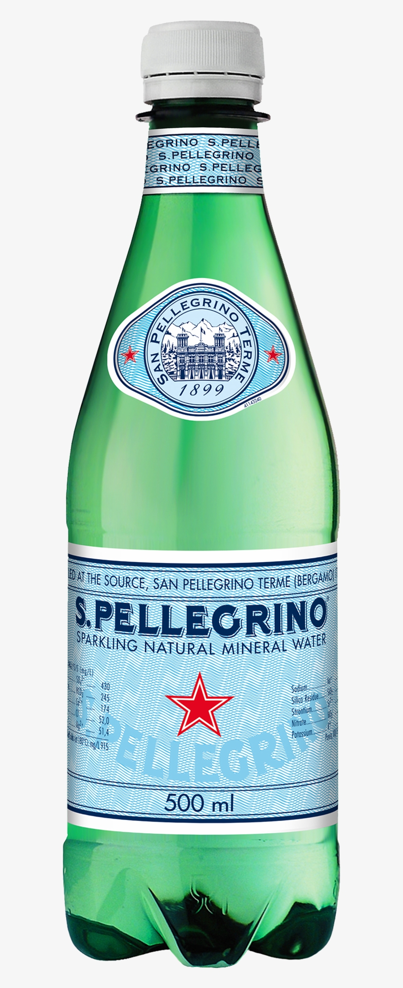 Pellegrino Sparkling Natural Mineral Water Pet Bottles - San Pellegrino Mineral Water - 16.9 Oz - 24 Ct, transparent png download