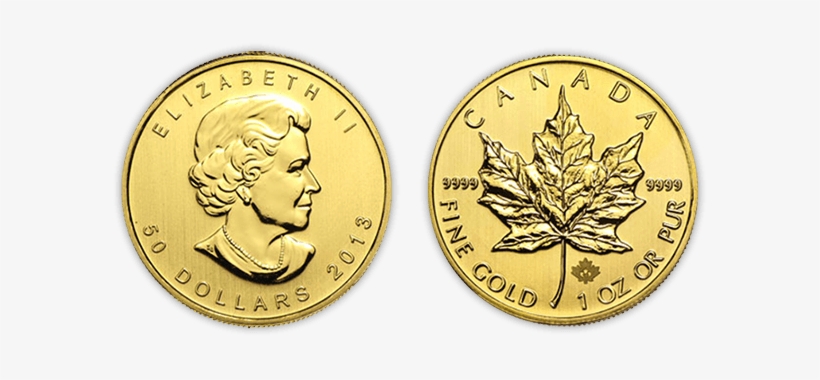 Canadian Maple Leaf Gold Coin - Maple Leaf Gold Coin, transparent png download