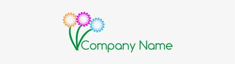 Three Pretty Flowers Logo - Logo, transparent png download