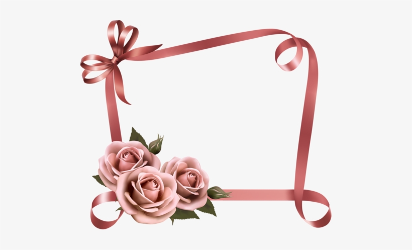 Beautiful Flower With Ribbon Frames Card Vector - Shabby Restore Mushroom Knob, transparent png download