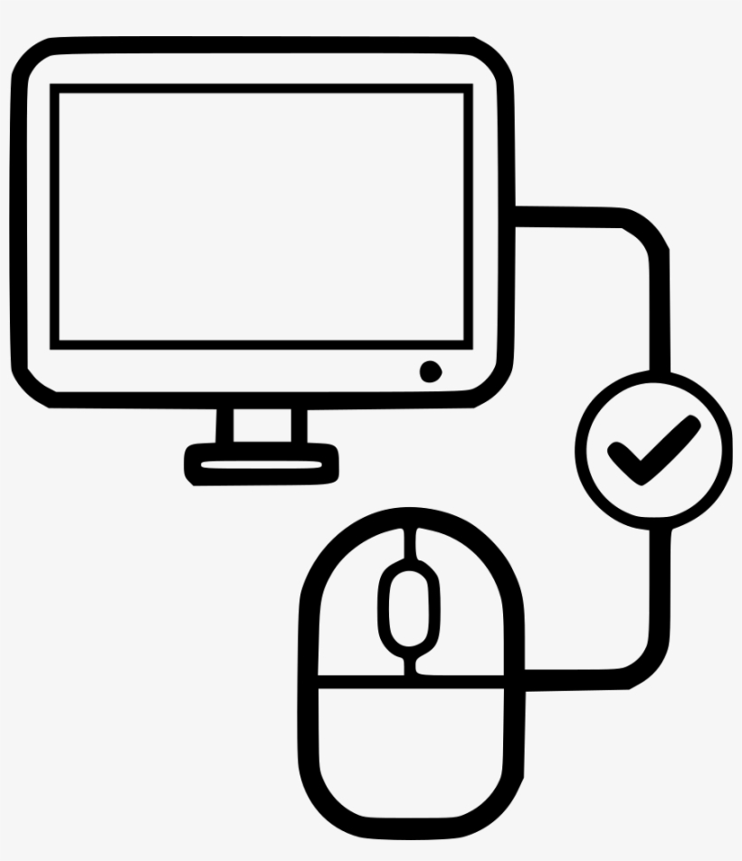 Screen Checked Computer Mouse Desktop Monitor Comments - Icon, transparent png download