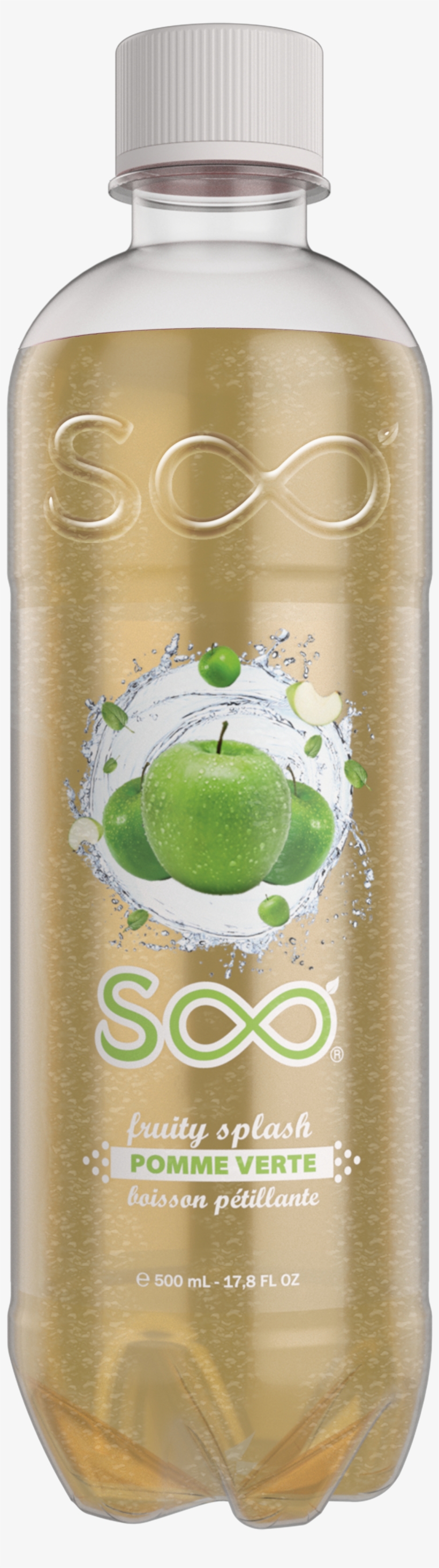 Soo Apple Flavour Carbonated Drink, transparent png download