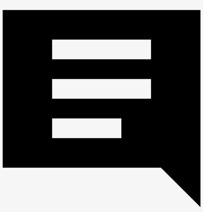 This Is A Speech Bubble In The Shape Of A Rounded Rectangle - Icon, transparent png download