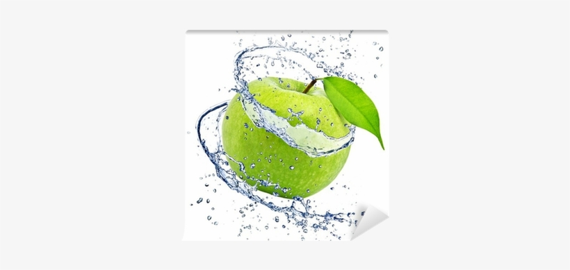 Green Water Splash Png Download - Splash Apple, transparent png download
