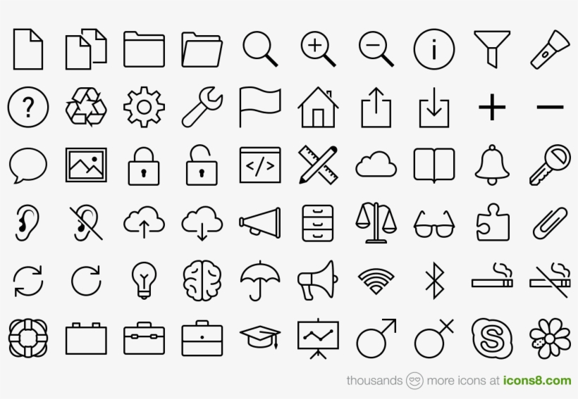 If You're Looking For Line Icons, Check Out These Free - Icon, transparent png download