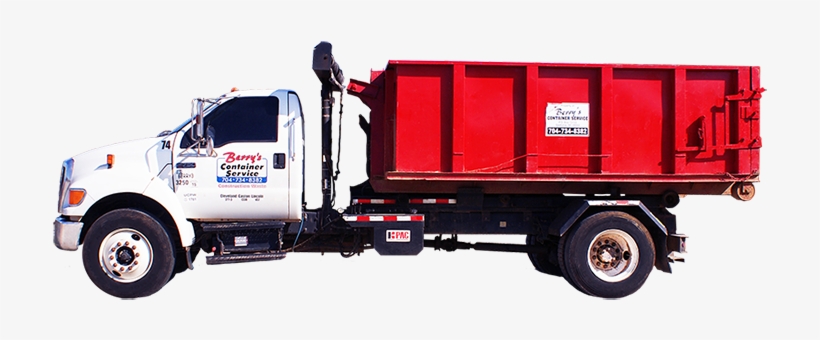 The 15 Yard Container Is Ideal For Residential Construction - Trailer Truck, transparent png download
