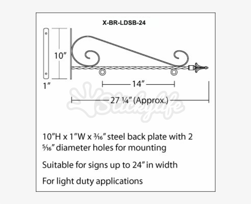 Scroll Brackets - Diagram, transparent png download