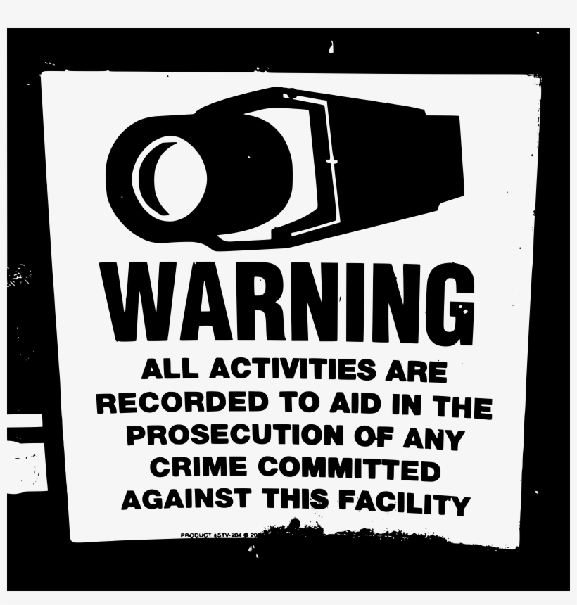 This Free Icons Png Design Of Surveillance Alert Sign, transparent png download