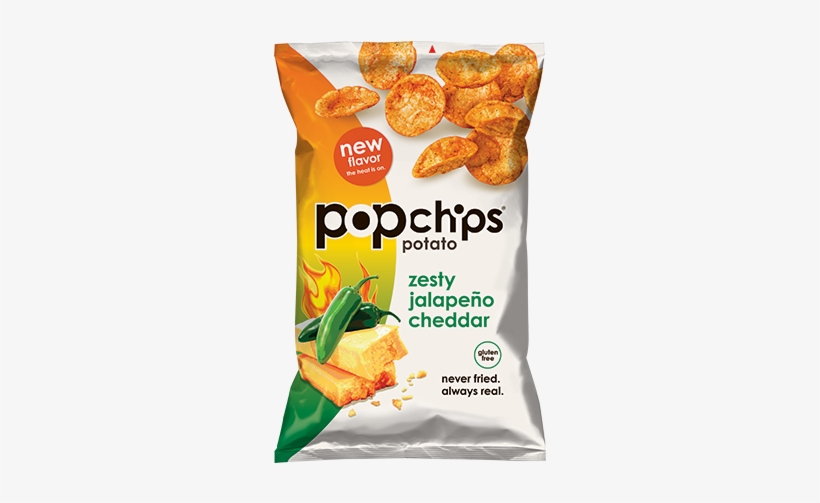 5oz Bag Of Zesty Jalapeno Cheddar Popchips - Jalapeno Cheddar Popchips, transparent png download