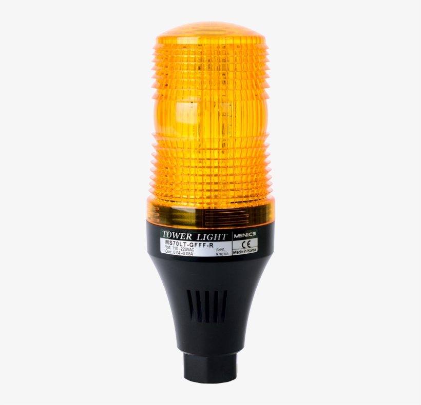 70mm Led Signal Light, Pole Mount, Flashing & Buzzer, - Emergency Light, transparent png download