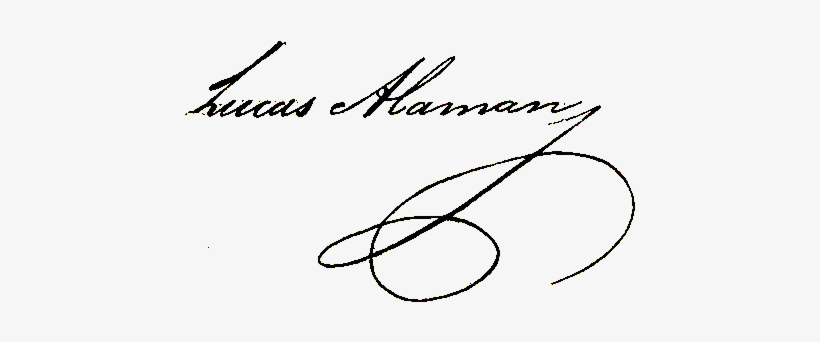 Firma De Lucas Alamán - Firma Png, transparent png download