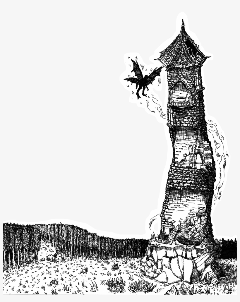 Map For Thorin Thompsons Dungeon Crawl Classics 0-level - Monochrome, transparent png download
