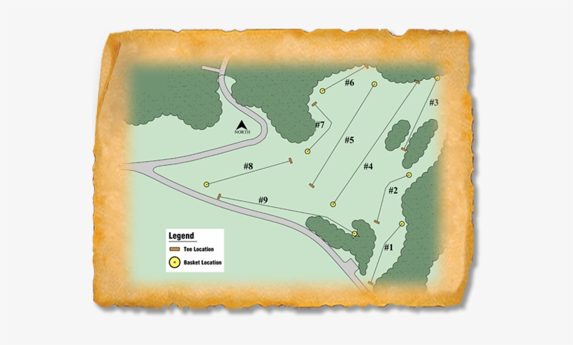 Hartford Beach State Park Disc Golf Course - Map, transparent png download