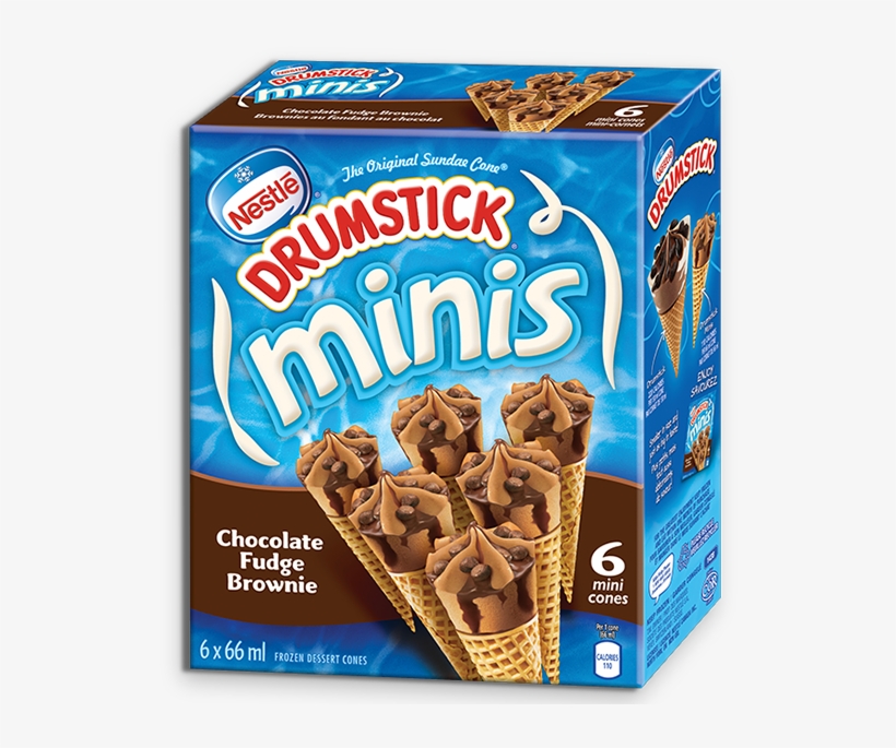 Drumstick Minis Chocolate Fudge Brownie - Drumstick Minis, transparent png download