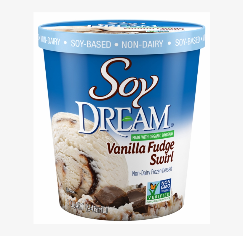Vanilla Fudge Swirl - Soy Dream Non-dairy Frozen Dessert, Vanilla - 1 Qt, transparent png download