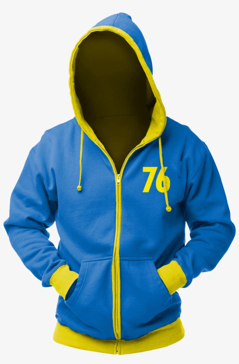 Vault 76 Unisex Zip Hoodie & Free Tee Offer - Fallout Hoodie, transparent png download