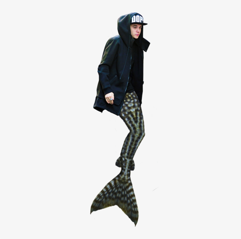 Justin Bieber Transparent Tumblr - Justin Bieber As A Mermaid, transparent png download